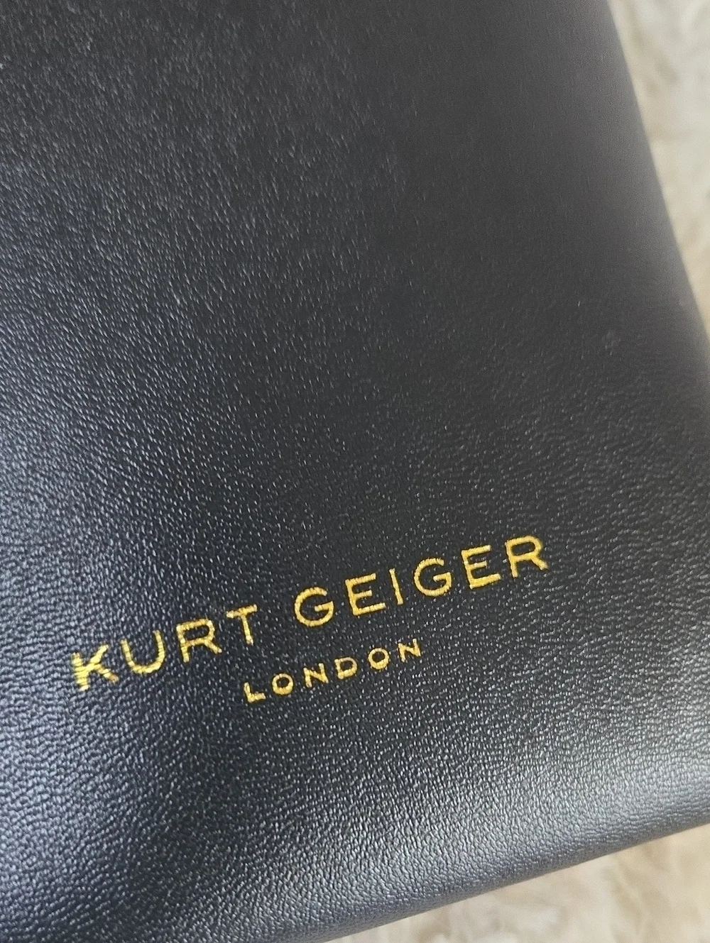 Kurt Geiger Black Cat-Eye Sunglasses with Matching Case EUC